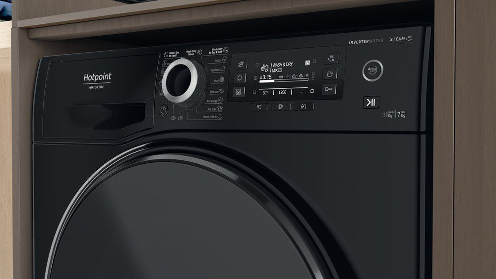 Skalbimo mašina su džiovinimo funkcija Hotpoint-Ariston NDD 11725 BDA EE