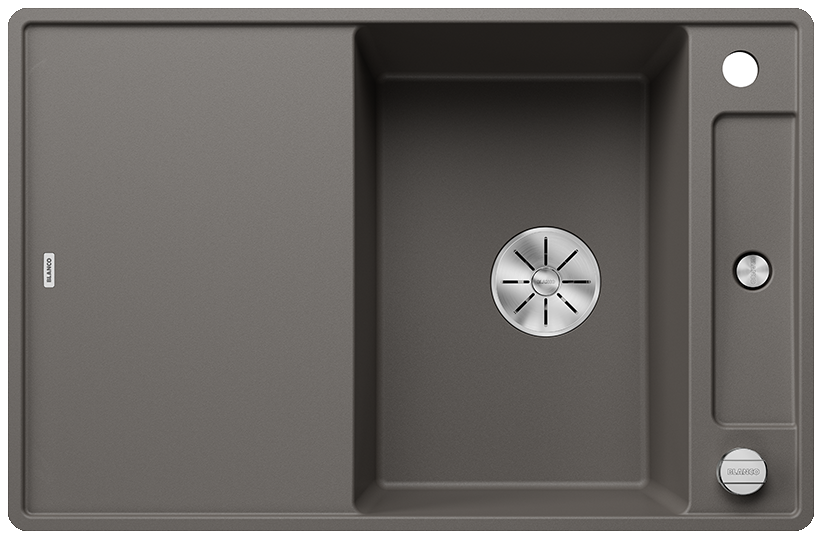 Silgranitinė plautuvė BLANCO AXIA III 45 S-F SILG Pilka Z.ES InFino M.AF