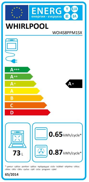 Įmontuojama orkaitė WHIRLPOOL WOI4S8PPM1SX Įmontuojama orkaitė WHIRLPOOL WOI4S8PPM1SX