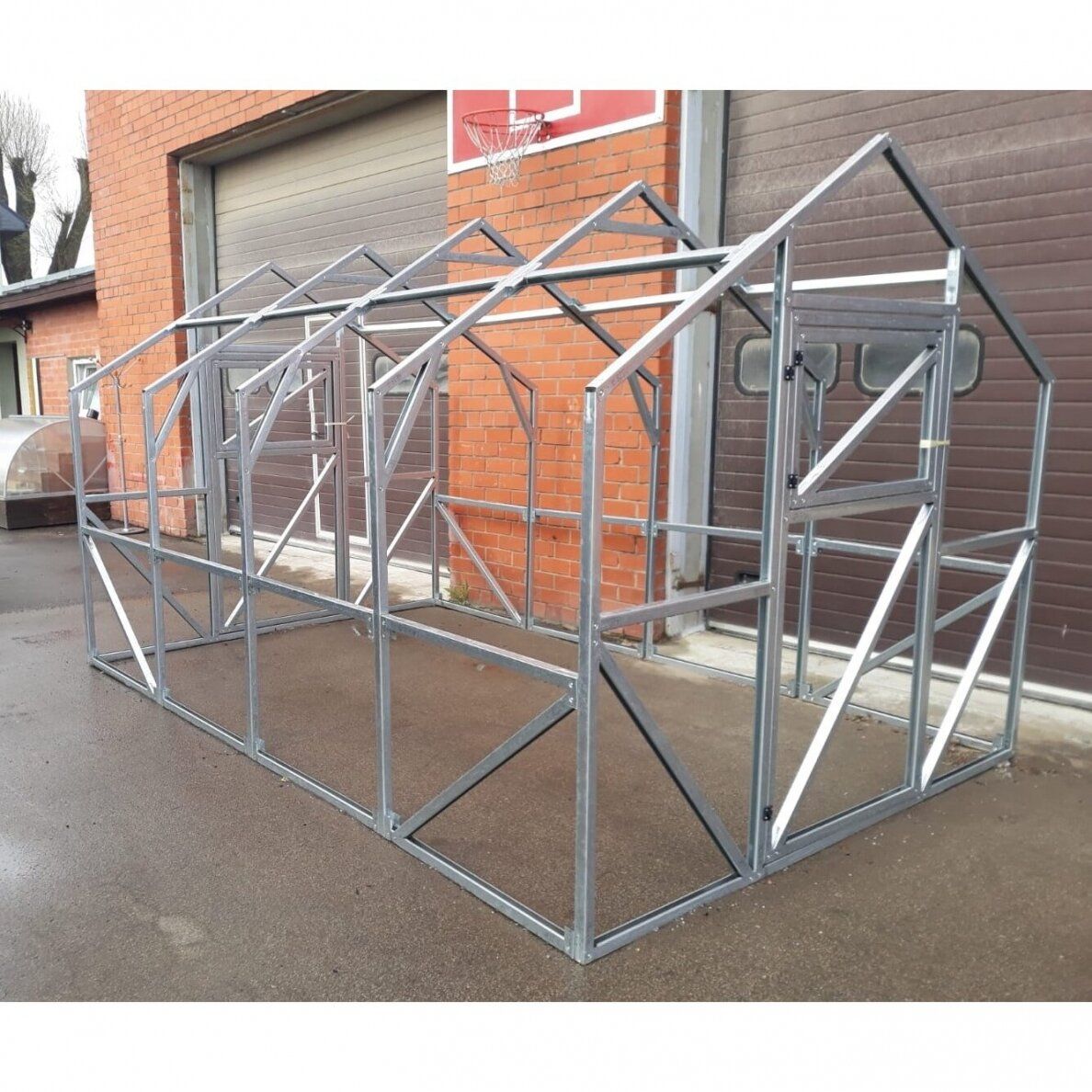 Šiltnamis CLASIC (plotis 2,5m) NANO polikarbonatas 4 mm, 6m