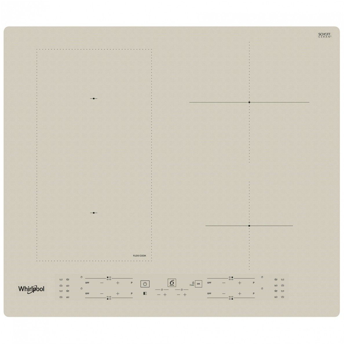 Indukcinė kaitlentė Whirlpool WL B6860 NE/S Indukcinė kaitlentė Whirlpool WL B6860 NE/S
