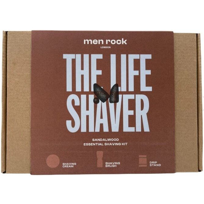 Skutimosi priemonių rinkinys Men Rock The Life Shaver Sandalwood