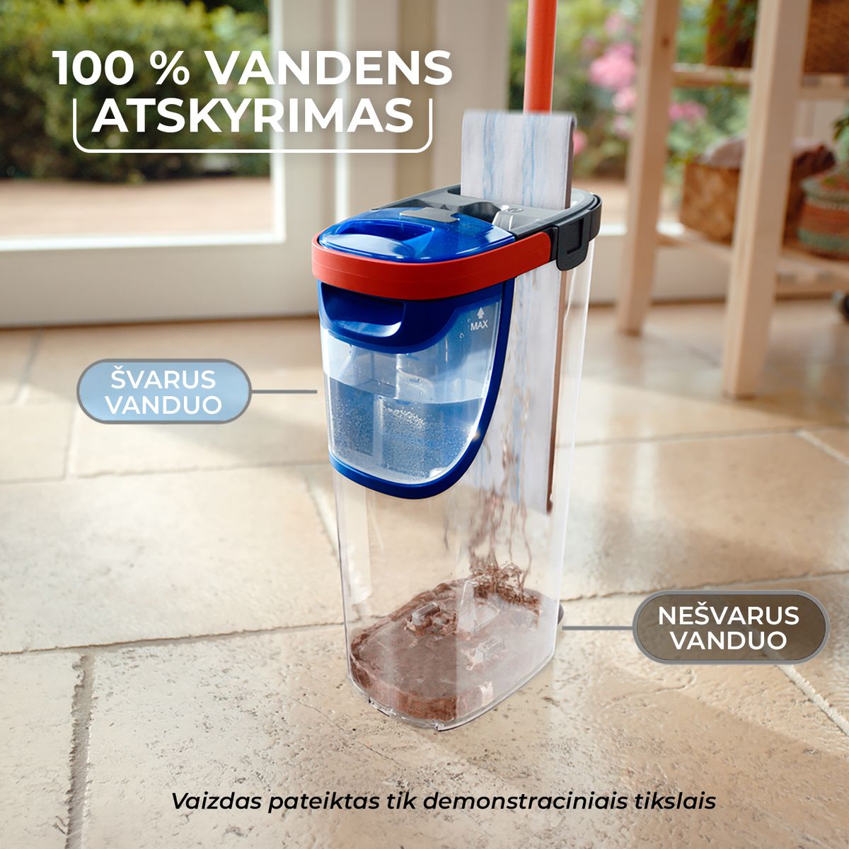 Grindų valymo rinkinys H2Pro Vileda, 4023103251540