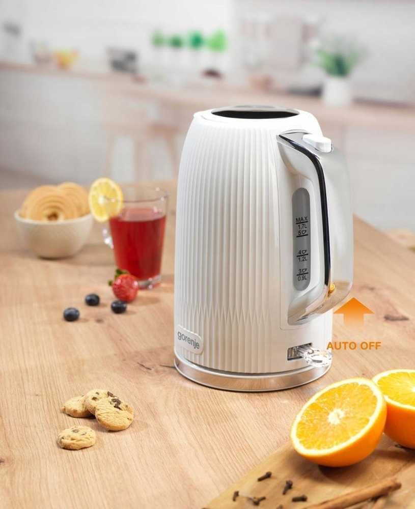 Virdulys Gorenje Kettle baltas, 2200 W., 1,7 L.,K17DPW Virdulys Gorenje Kettle baltas, 2200 W., 1,7 L.,K17DPW