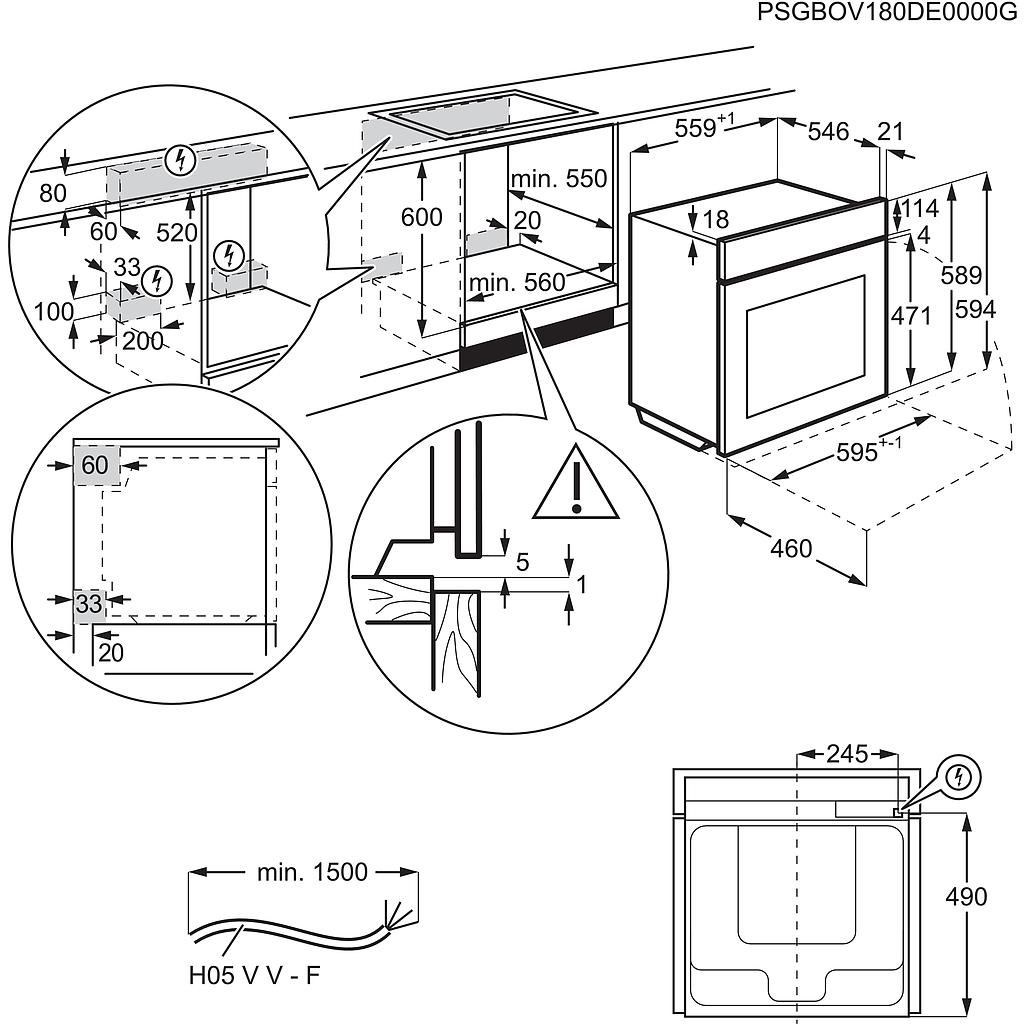 Orkaitė AEG TA5CB53APB Orkaitė AEG TA5CB53APB