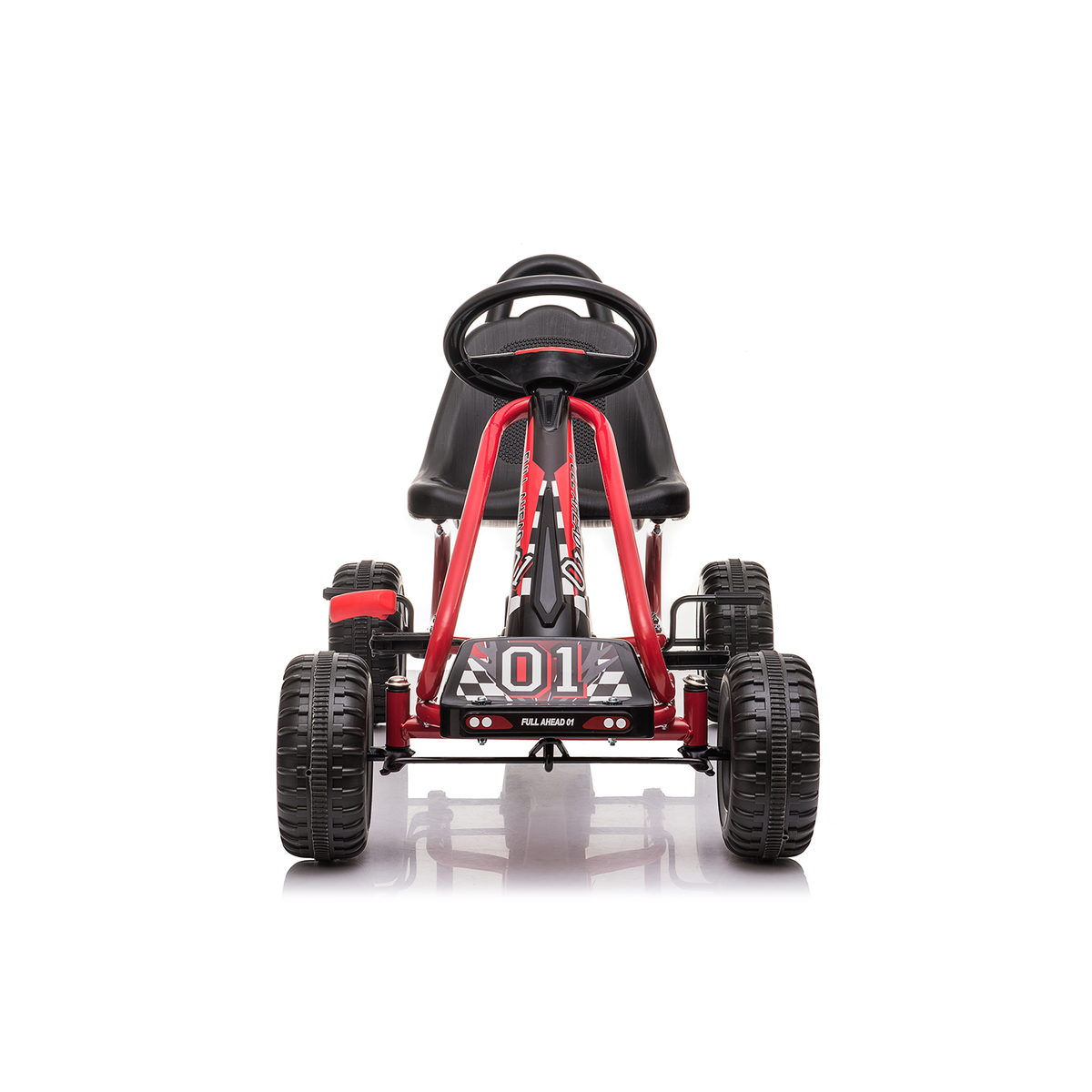 Minamas vaikiškas kartingas HATIS, raudonas/juodas Minamas vaikiškas kartingas HATIS, raudonas/juodas