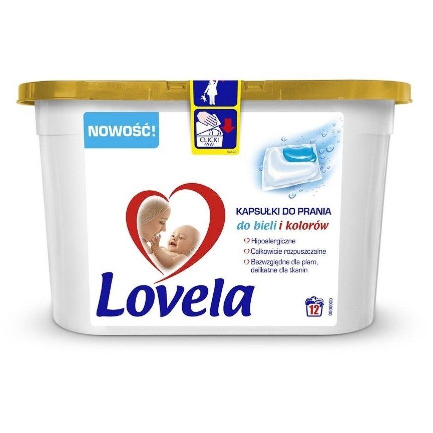 Skalbimo kapsulės LOVELA Baby Gel Caps 12vnt.