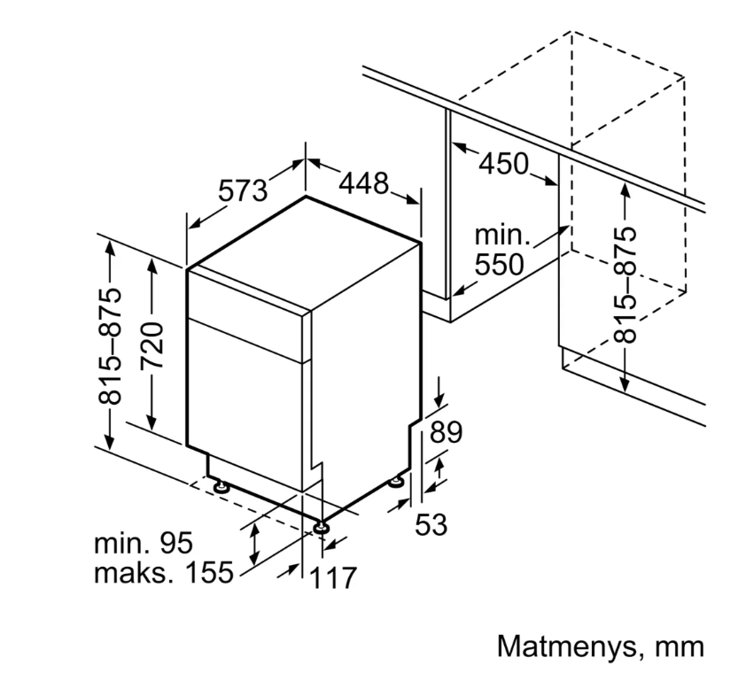 Indaplovė BOSCH SPU6ZMW02S