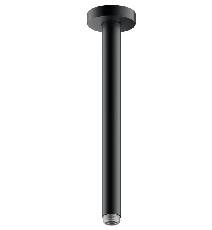 Dušo galvos laikiklis iš lubų 300mm, brushed black chrome 51689130300