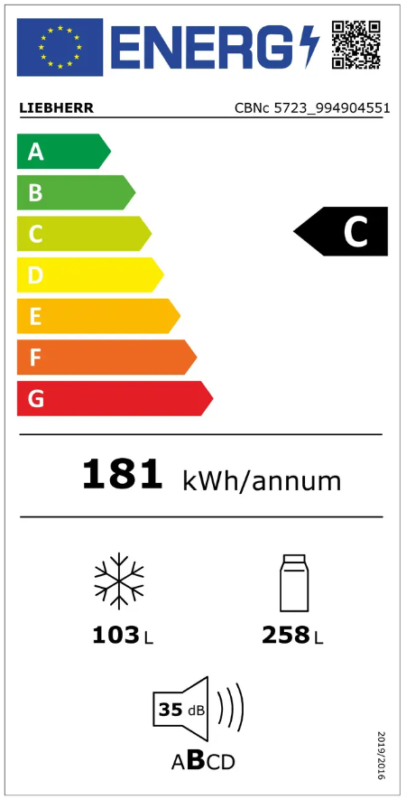 Šaldytuvas LIEBHERR CBNc 5723