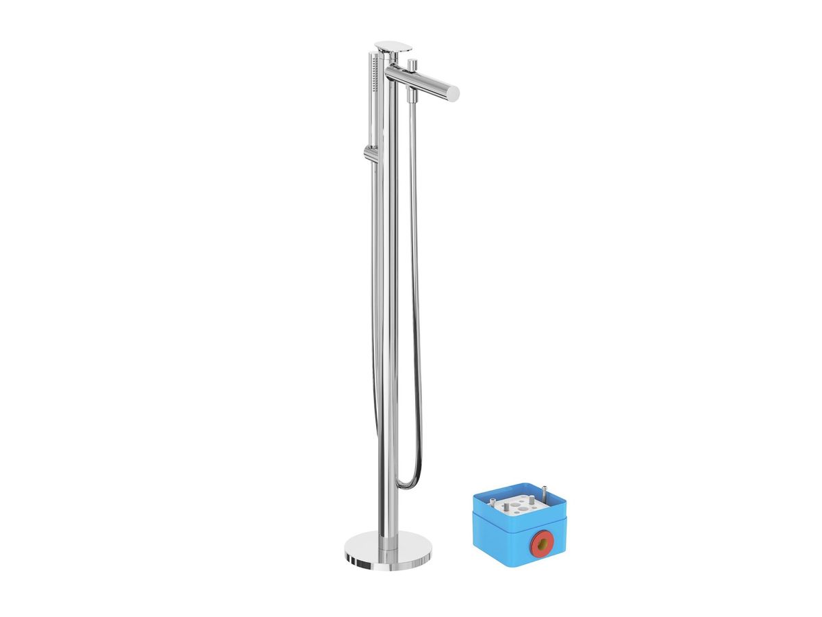 Grindinis vonios maišytuvas be korpuso, su dušu, Ravak SG 080.00CR.RB07A, chromas, X070537