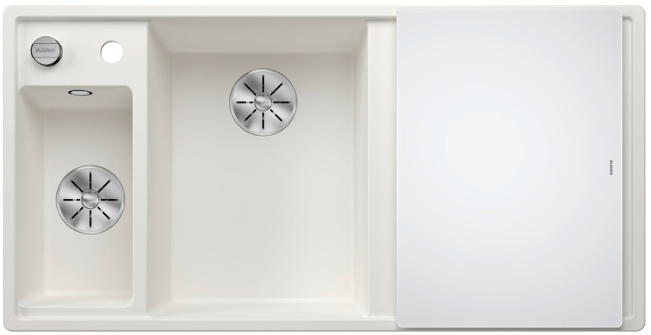 Silgranitinė plautuvė BLANCO AXIA III 6 S LI SILG PDUR Balta Z.GL InFino M.AF