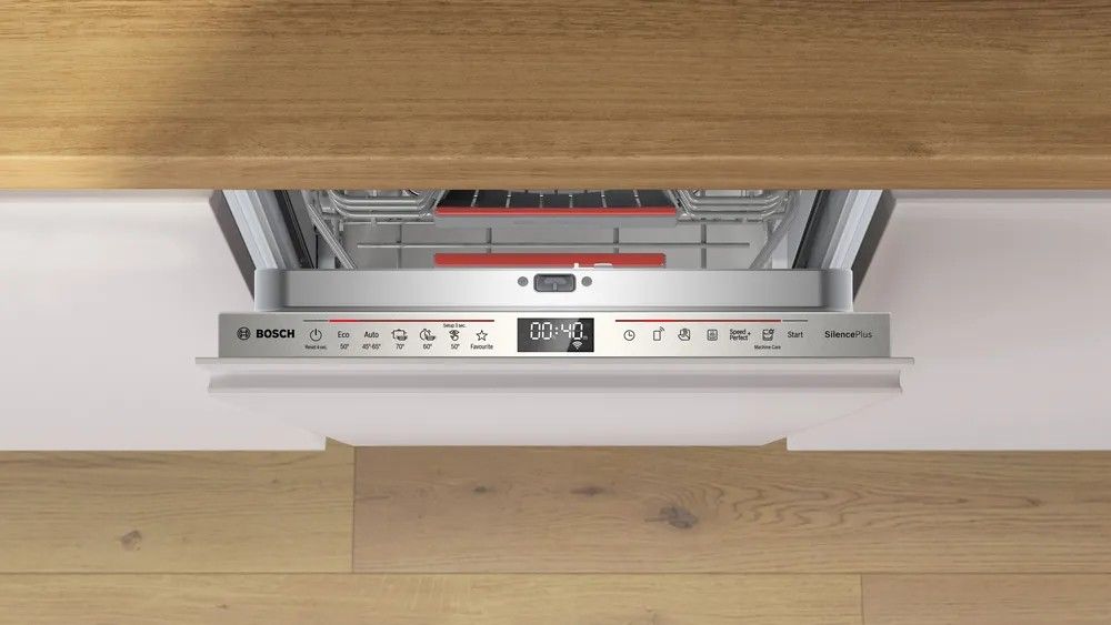 Įmontuojama indaplovė Bosch SPV6EMX03E, 45 cm