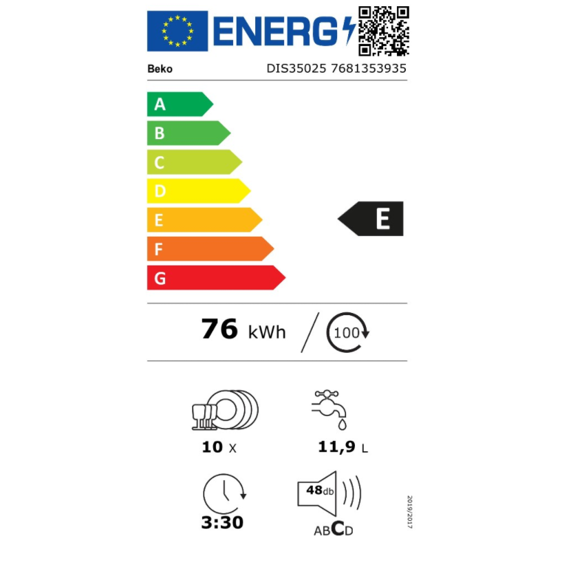 Indaplovė Beko DIS35025