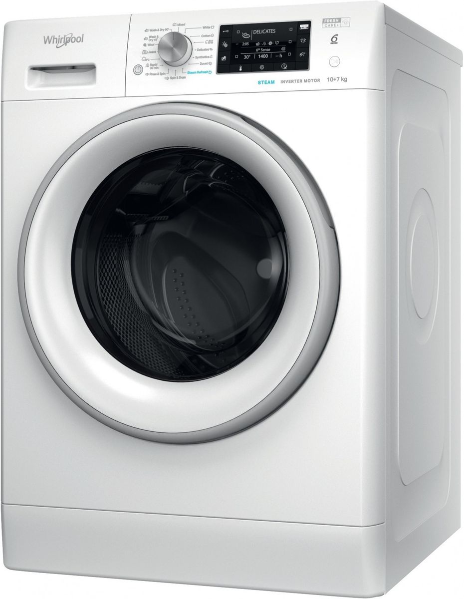 Skalbimo mašina su džiovinimo funkcija Whirlpool FFWDD 1076258 SV EE
