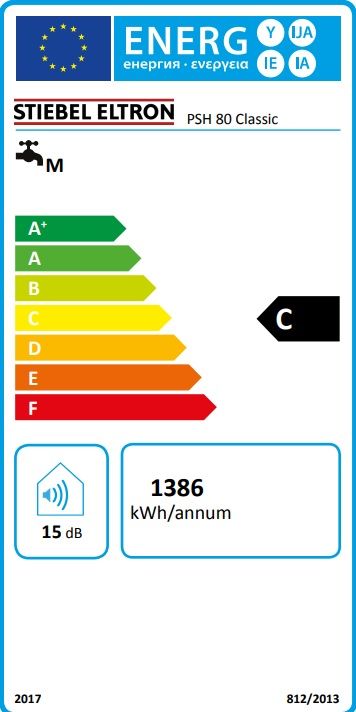 Vertikalus elektrinis vandens šildytuvas Stiebel Eltron PSH 80 Classic, 80L Vertikalus elektrinis vandens šildytuvas Stiebel Eltron PSH 80 Classic, 80L
