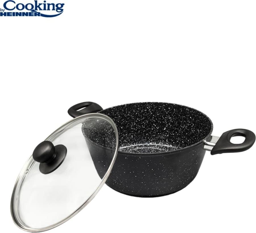 Puodas su dangčiu aliuminio su keramikos danga 2.8L 22x9cm HR-NL-22S HEINNER Puodas su dangčiu aliuminio su keramikos danga 2.8L 22x9cm HR-NL-22S HEINNER