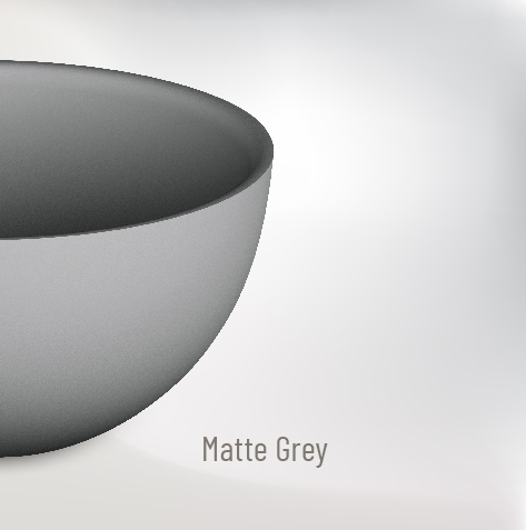 Praustuvas-dubuo PAA DO 22 cm, matte grey IDOS/03
