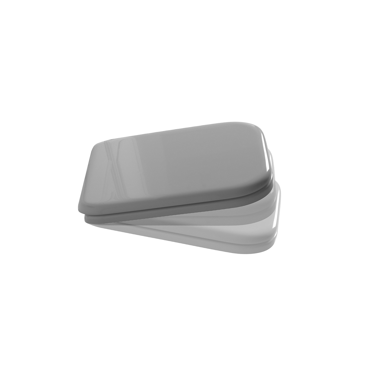 WC dangtis WALDORFF soft close, baltas su auksiniais vyriais, 418701