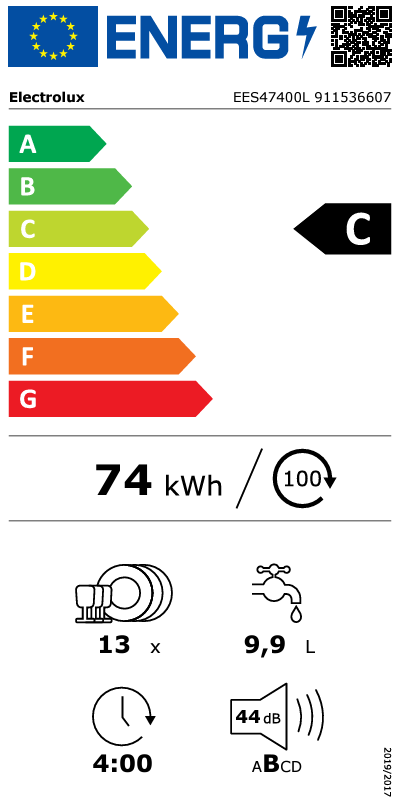 Indaplovė ELECTROLUX EES47400L