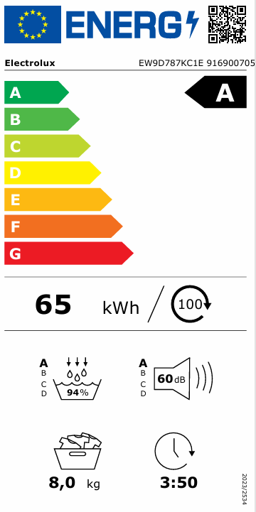 Džiovyklė ELECTROLUX EW9D787KC1E Džiovyklė ELECTROLUX EW9D787KC1E
