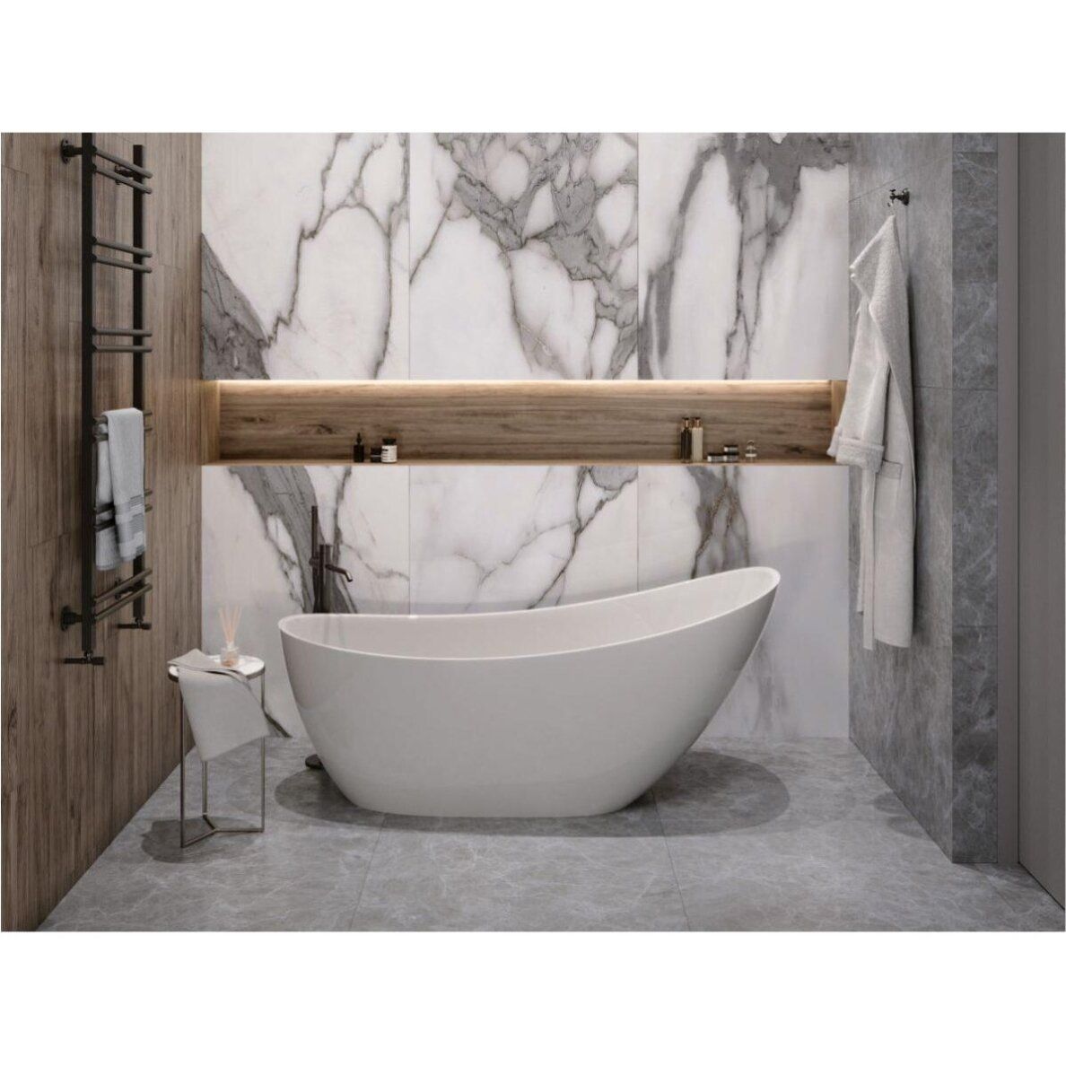 Lieto akmens vonia Bathesa Mira 174x72 cm