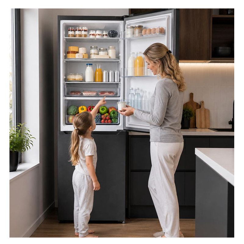 Šaldytuvas Combi No Frost HCNF-HM400DINVDGE++ HEINNER