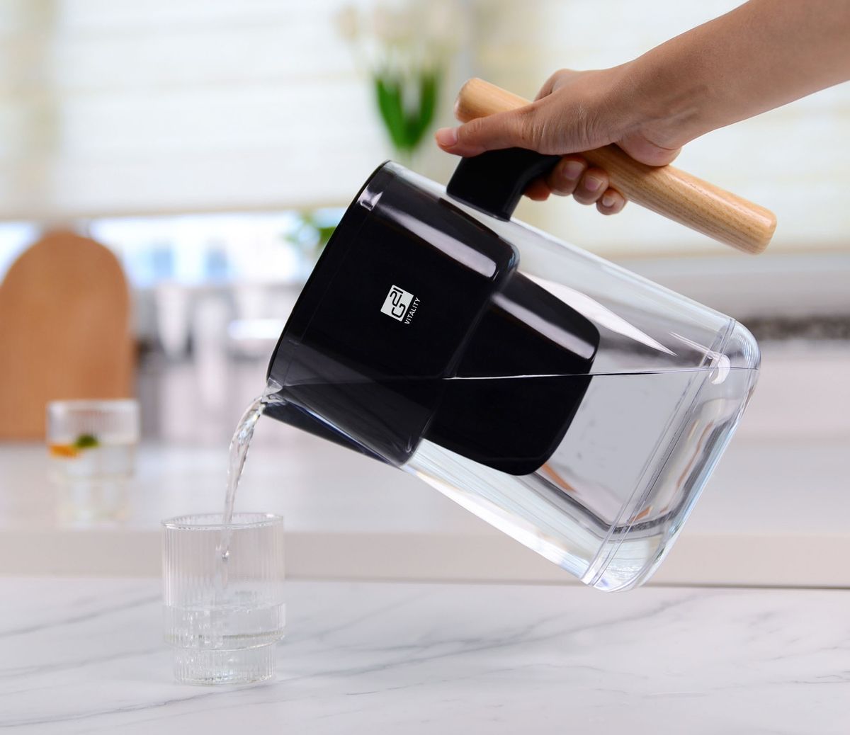 Ąsotis su vandens filtru G21, 60022501, 2,5 L, Juodas Ąsotis su vandens filtru G21, 60022501, 2,5 L, Juodas