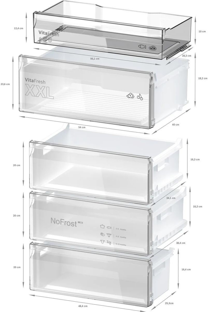 Šaldytuvas Bosch KGN492IDF