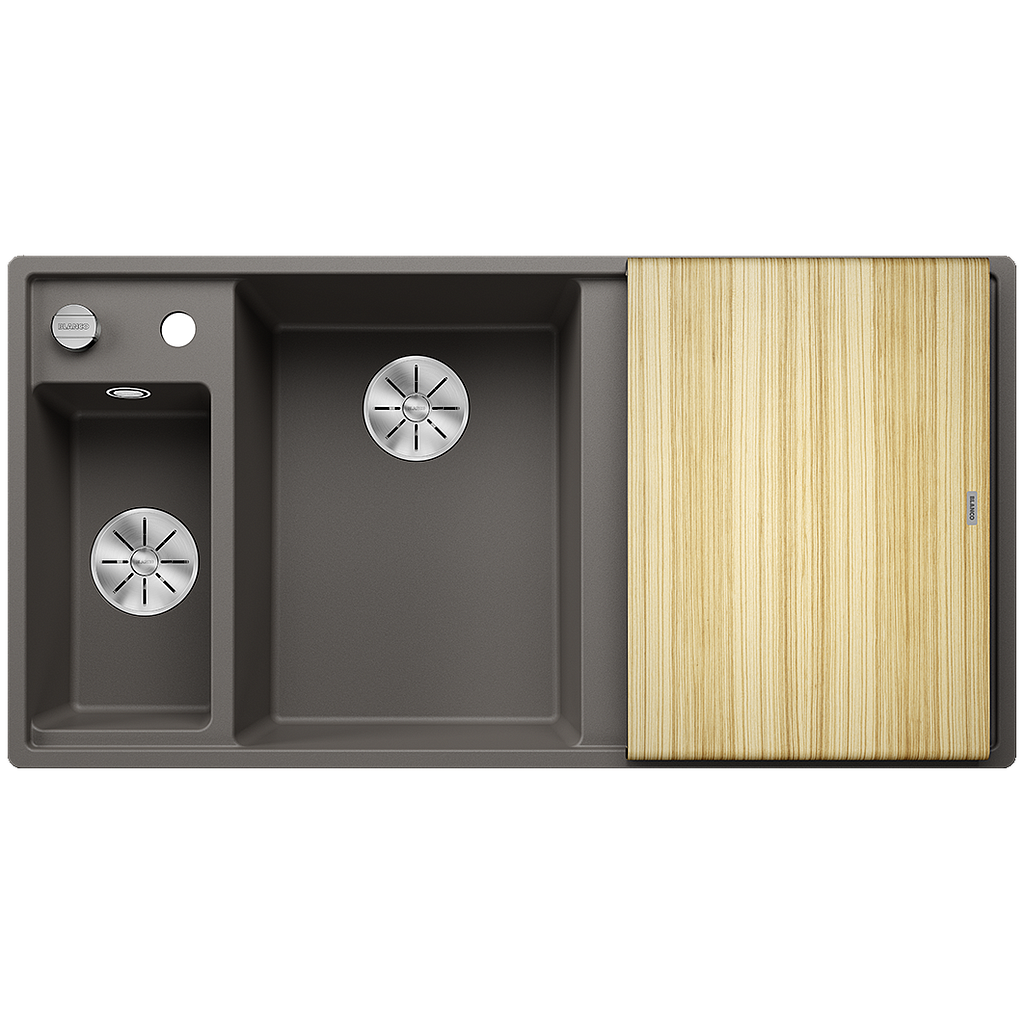 Silgranitinė plautuvė BLANCO AXIA III 6 S LI SILG Pilka Z.ES InFino M.AF