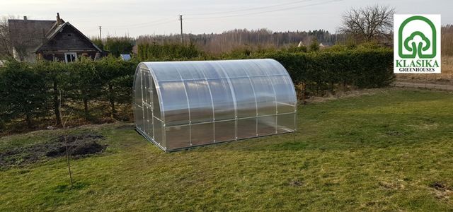 Šiltnamis KLASIKA TUBE 30m2 (plotis 3 m) danga 6 mm ilgis 10 m