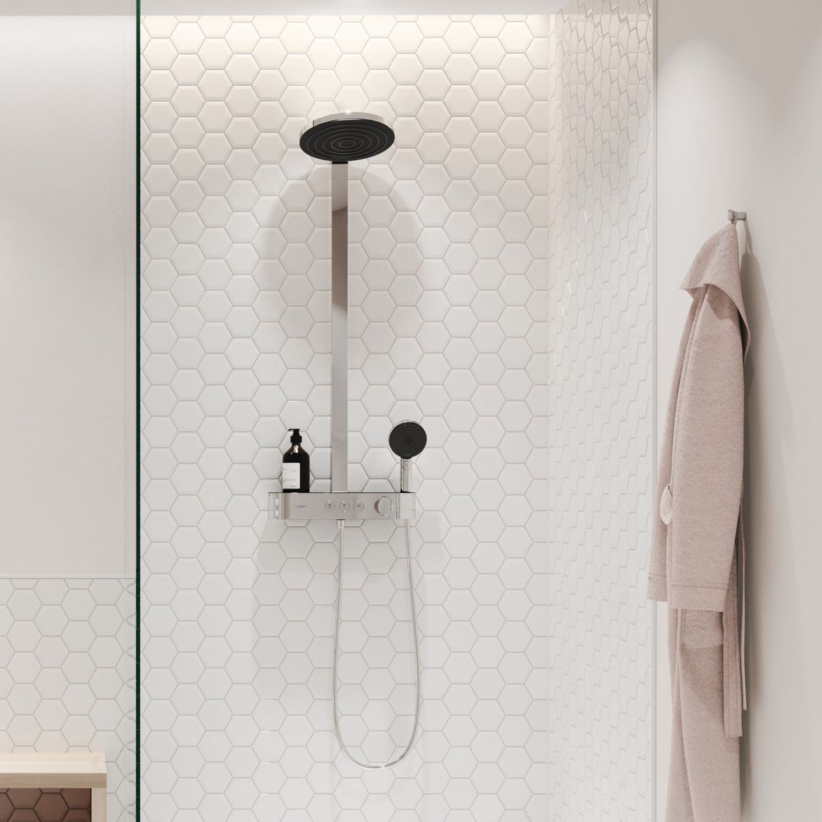 Dušo sistema Hansgrohe Pulsify S 260 1jet, chromas, 24220000