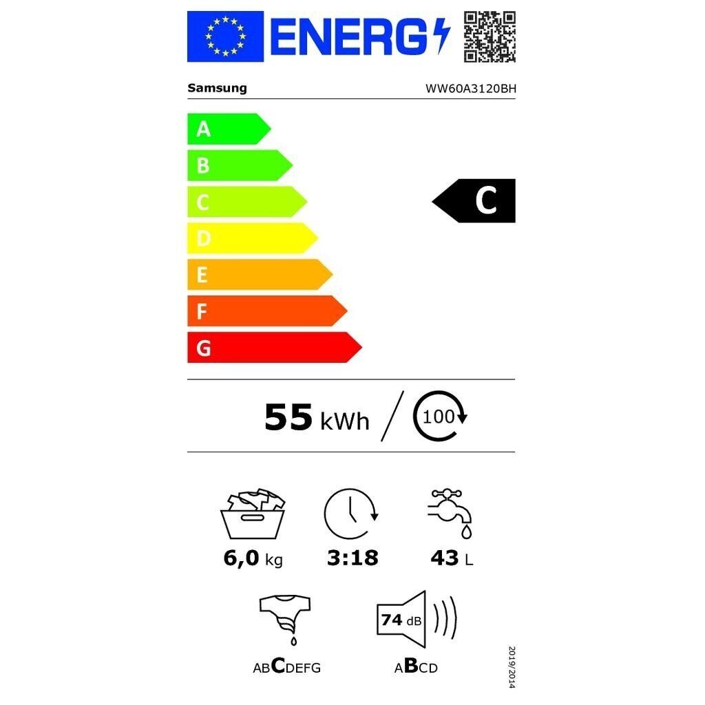 Skalbyklė SAMSUNG WW60A3120BH/LE