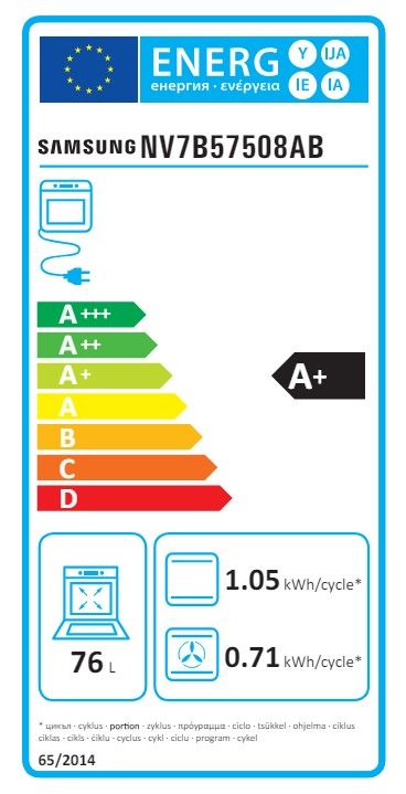 Įmontuojama orkaitė Samsung NV7B57508AB Įmontuojama orkaitė Samsung NV7B57508AB