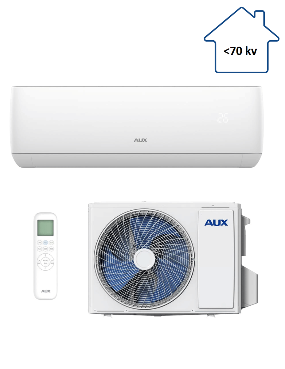 Šilumos siurblys AUX JA-Smart ASW- H24C5C4/JAR3DI 7,2/7,2kW