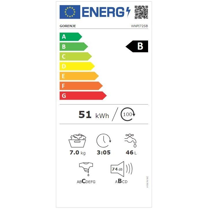 Skalbyklė Gorenje WNPI72SB