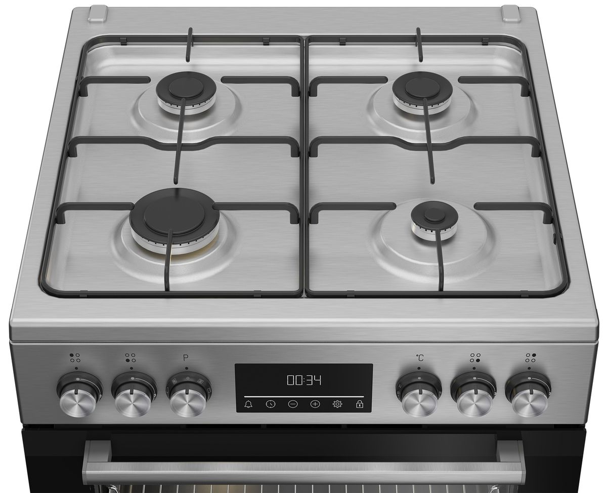 Dujinė viryklė su elektrine orkaite Beko FBE6330GXDSN