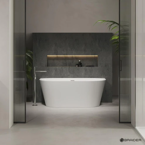 Vonia Braider RESTIA CLAS glaudžiama prie sienos 1700*750 mm