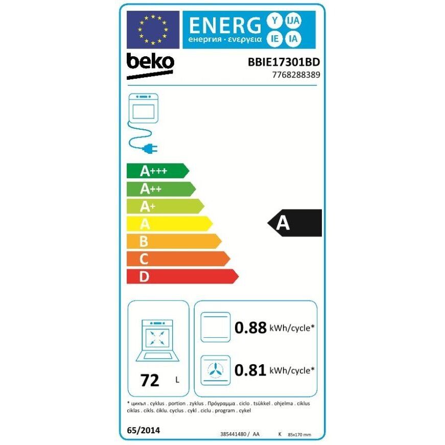 Elektrinė orkaitė Beko BBIE17301BD