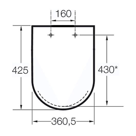 Unitazo dangtis Roca Nexo Soft Close, baltas, A80164A004