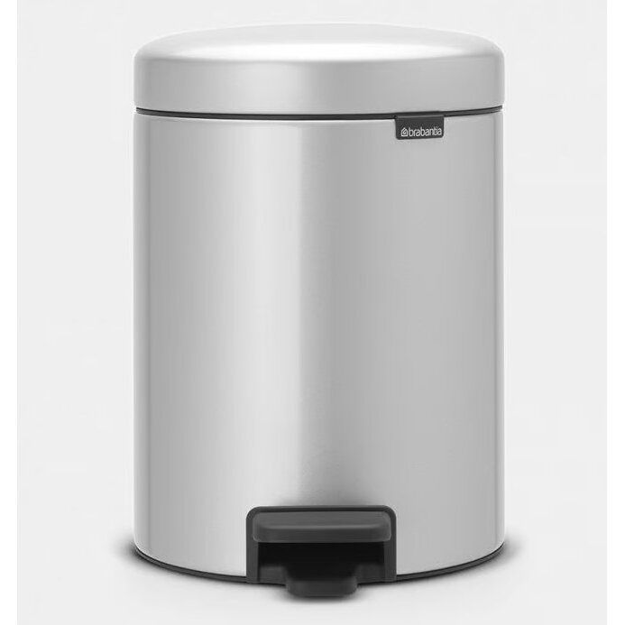 Šiukšlių dėžė Brabantia NEWICON 5 L, metalinė pilka 112904