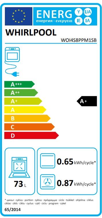 Įmontuojama orkaitė Whirlpool WOI4S8PPM1SB Įmontuojama orkaitė Whirlpool WOI4S8PPM1SB
