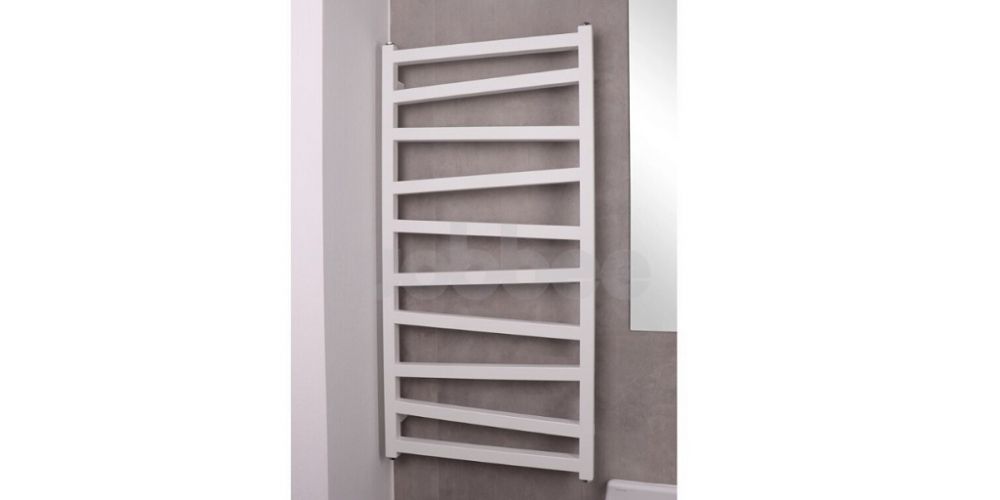 Elektrinis rankšluosčių džiovintuvas Wobbee Pentre 50x100 cm, kairinis, baltas Elektrinis rankšluosčių džiovintuvas Wobbee Pentre 50x100 cm, kairinis, baltas