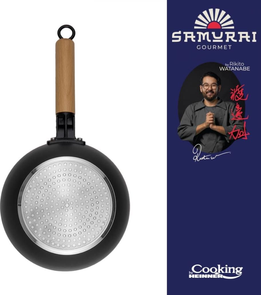 Wok keptuvė su dangčiu aliuminio su keramikos danga 20x7cm HR-SNT-WC20 HEINNER Wok keptuvė su dangčiu aliuminio su keramikos danga 20x7cm HR-SNT-WC20 HEINNER