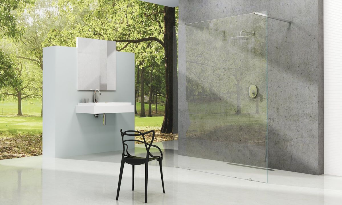 Dušo sienelė Ravak Walk-In Free Set 150, chromas+stiklas Transparent, GW9FP0C0SZ1