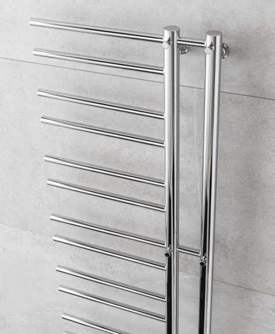 Rankšluosčių džiovintuvas PMH Theia, chromas, 50x94 cm T1C-L, kairė