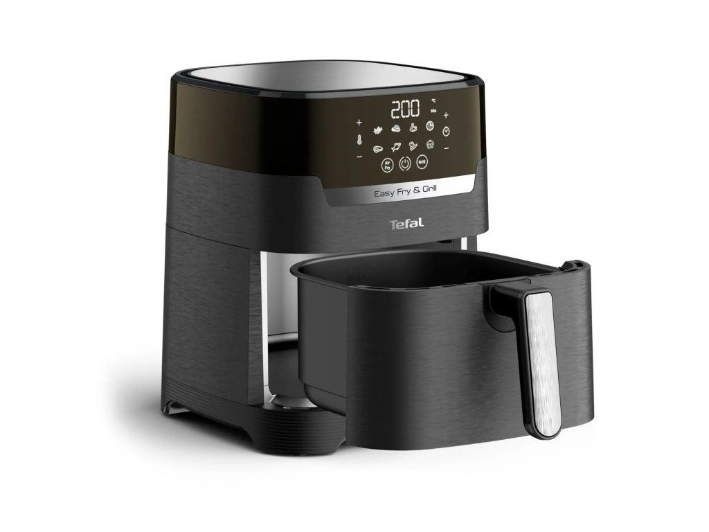 Karšto oro gruzdintuvė Tefal EASY FRY & GRILL EY505815, juoda Karšto oro gruzdintuvė Tefal EASY FRY & GRILL EY505815, juoda