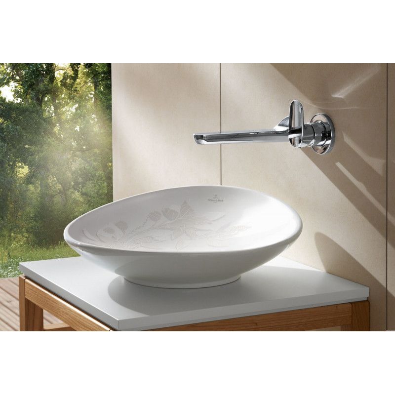 Praustuvas Villeroy&Boch My Nature, baltas su Ceramic Plus danga, 411045R1