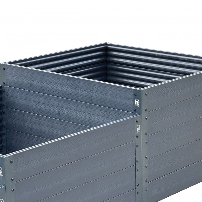 Laiptuota lysvė KLASIKA woodlook pilka, 225x75 cm, h-30/40/50cm , GP1507530LP, 4779037493807