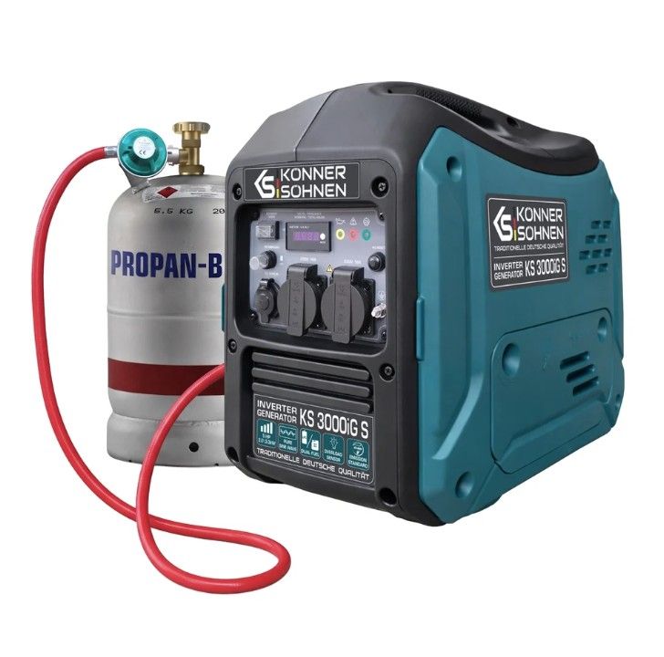 Inverterinis generatorius KÖNNER amp SÖHNEN KS 3000iG S, LPG/benzinas, 3300 W